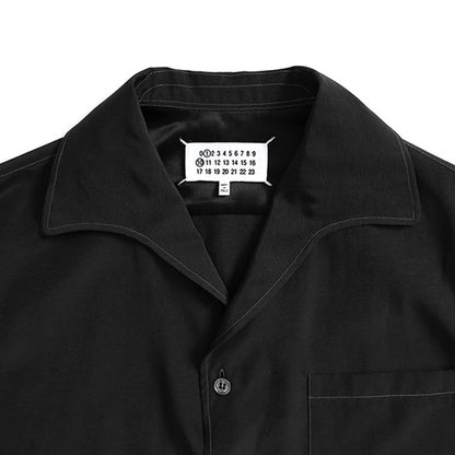 Maison Margiela メゾンマルジェラ コットンリネン オープンカラーシャツ S50DR0009 M35267