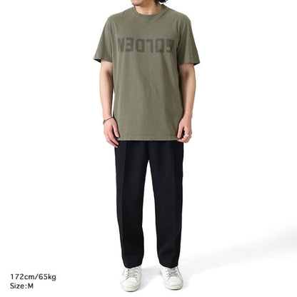 Golden Goose ゴールデングース ユーズド加工 レタリングロゴ Tシャツ GMP01220.P000671.35479
