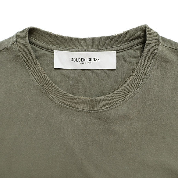 Golden Goose ゴールデングース ユーズド加工 レタリングロゴ Tシャツ GMP01220.P000671.35479