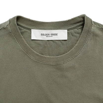 Golden Goose ゴールデングース ユーズド加工 レタリングロゴ Tシャツ GMP01220.P000671.35479