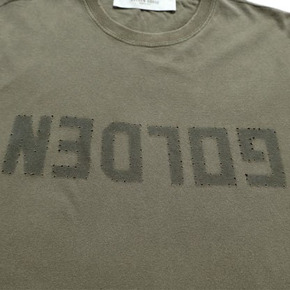 Golden Goose ゴールデングース ユーズド加工 レタリングロゴ Tシャツ GMP01220.P000671.35479
