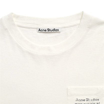 Acne Studios アクネストゥディオズ オーガニックコットン 胸ポケット ロゴTシャツ FN-UX-TSHI000290 **