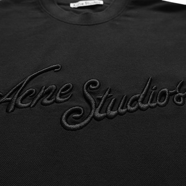 Acne Studios アクネストゥディオズ コットンピケ エンブロイダリー ロゴTシャツ FN-UX-TSHI000248