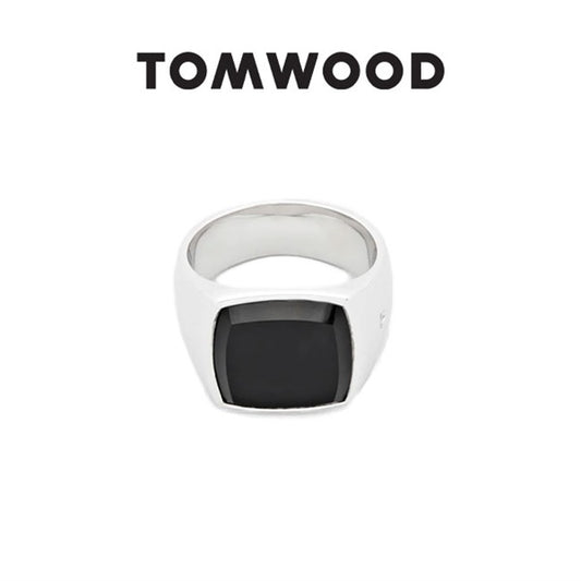 TOMWOOD トムウッド Cushion Polished Black Onyx クッション ポリッシュ ブラックオニキス リング 100369 **