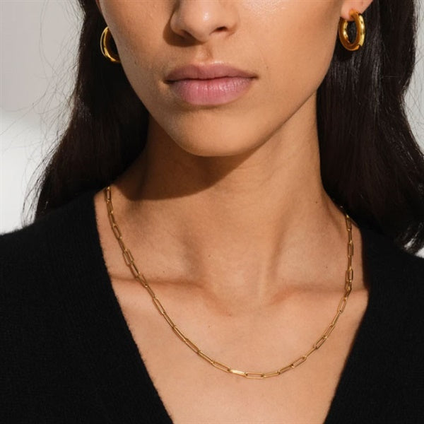 TOMWOOD トムウッド Box Chain Gold 16inch ボックスチェーン ゴールド ネックレス 100072 **