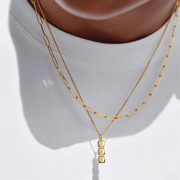 TOMWOOD トムウッド Box Chain Gold 16inch ボックスチェーン ゴールド ネックレス 100072 **