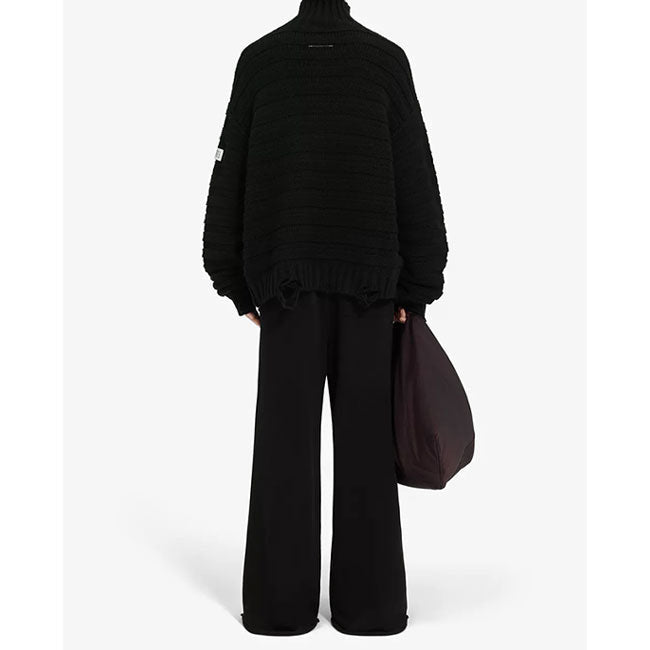 MM6 DISTRESSED TURTLENECK KNIT SWEATER SH0HA0004 M13040 900
