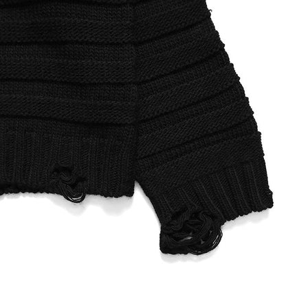 MM6 DISTRESSED TURTLENECK KNIT SWEATER SH0HA0004 M13040 900