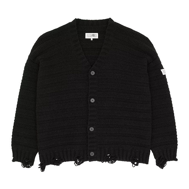 MM6 DISTRESSED WOOL CARDIGAN SH0HP0005 M13040 900
