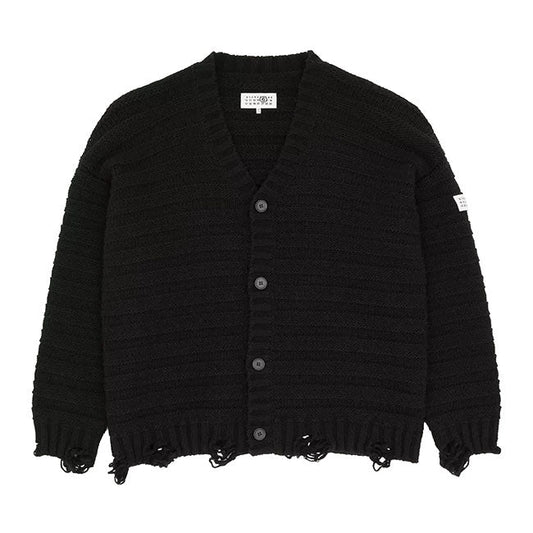 MM6 DISTRESSED WOOL CARDIGAN SH0HP0005 M13040 900