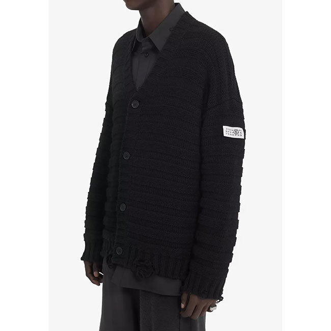 MM6 DISTRESSED WOOL CARDIGAN SH0HP0005 M13040 900