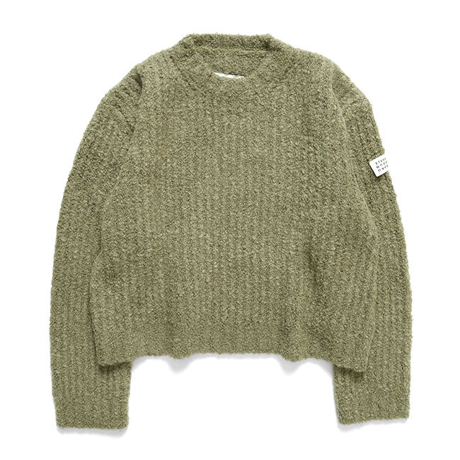 MM6 Textured knit crew neck jumper S62HL0055 M13342 701