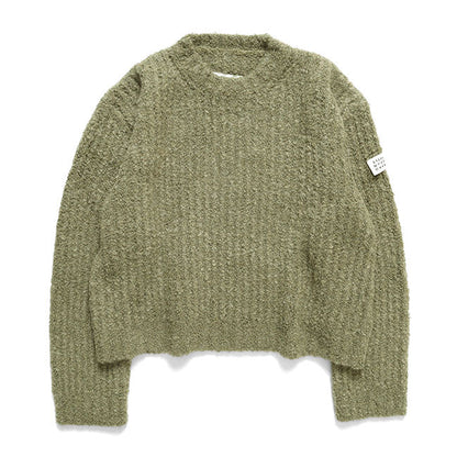 MM6 Textured knit crew neck jumper S62HL0055 M13342 701