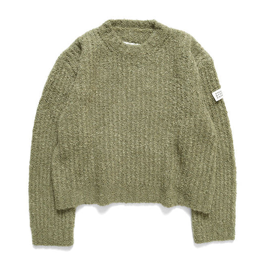 MM6 Textured knit crew neck jumper S62HL0055 M13342 701