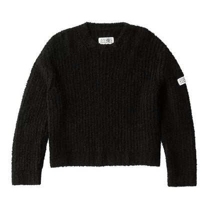 MM6 Textured knit crew neck jumper S62HL0055 M13342 900