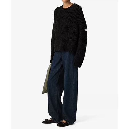 MM6 Textured knit crew neck jumper S62HL0055 M13342 900
