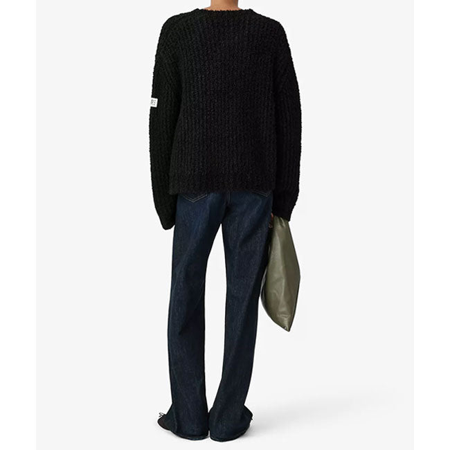 MM6 Textured knit crew neck jumper S62HL0055 M13342 900