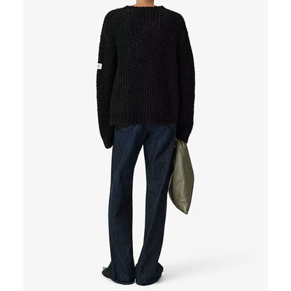 MM6 Textured knit crew neck jumper S62HL0055 M13342 900