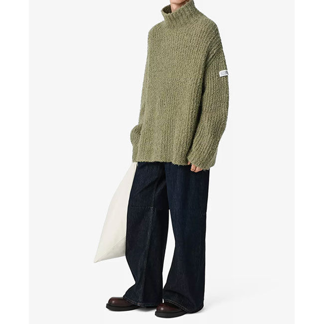 MM6 Textured knit turtleneck jumper SH2HA0018 M13342 701