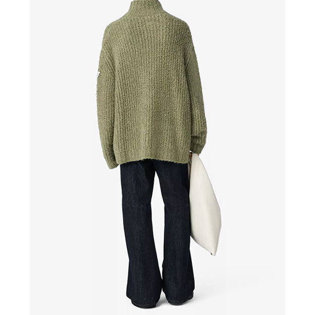 MM6 Textured knit turtleneck jumper SH2HA0018 M13342 701