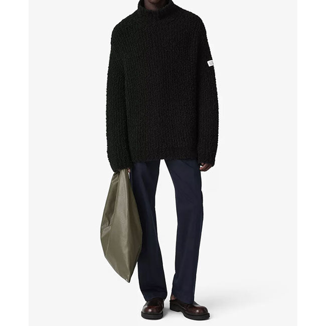 MM6 Textured knit turtleneck jumper SH2HA0018 M13342 900