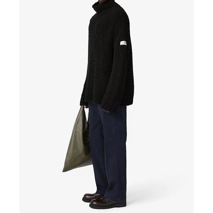 MM6 Textured knit turtleneck jumper SH2HA0018 M13342 900