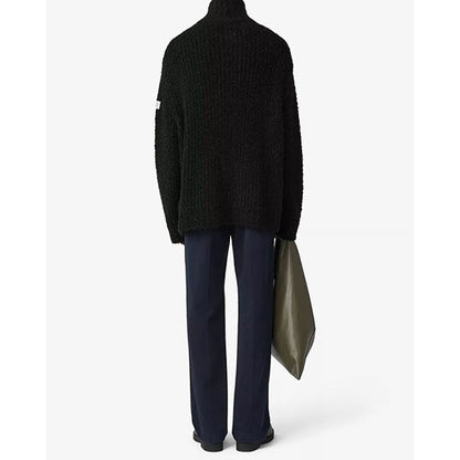 MM6 Textured knit turtleneck jumper SH2HA0018 M13342 900