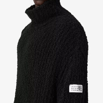 MM6 Textured knit turtleneck jumper SH2HA0018 M13342 900