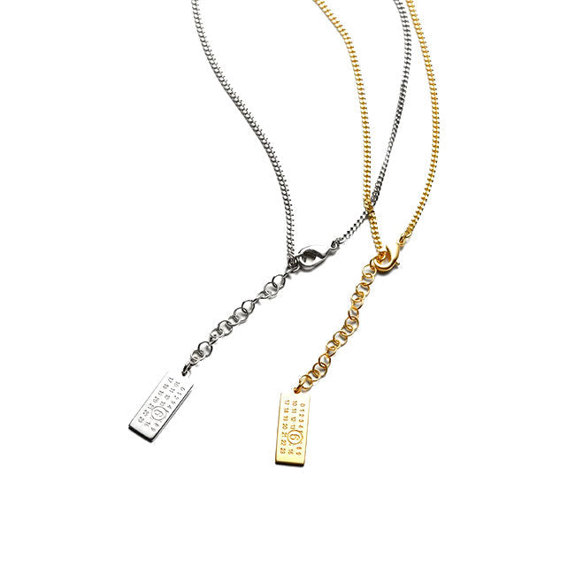 MM6 Lock and key two-tone necklace SM7UU0137 P9390 702