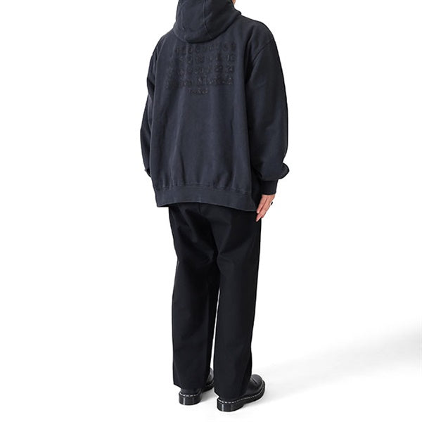 [SALE] Maison Margiela メゾンマルジェラ オーバーサイズ エンブロイダーロゴ ジップアップ スウェットパーカー S50HG0046 S25520