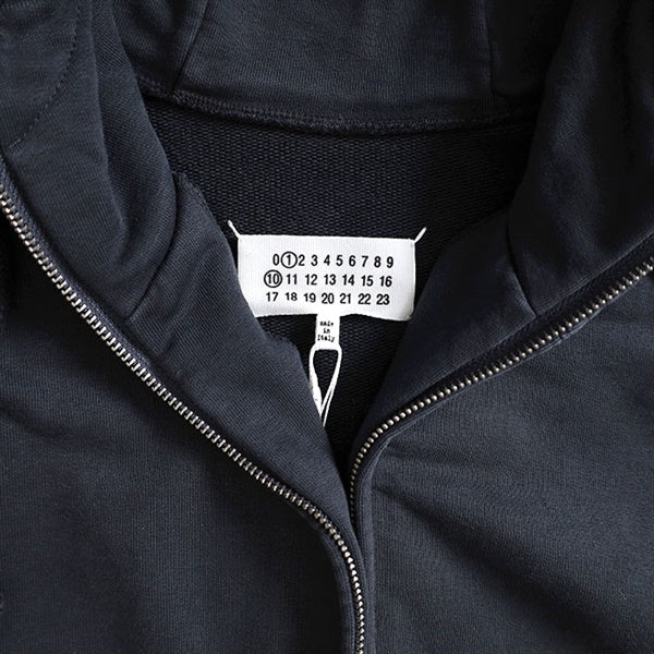 [SALE] Maison Margiela メゾンマルジェラ オーバーサイズ エンブロイダーロゴ ジップアップ スウェットパーカー S50HG0046 S25520