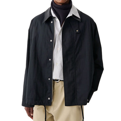 STUDIO NICHOLSON スタジオニコルソン DANI JACKET 襟レザー ジャケット SNM-1438