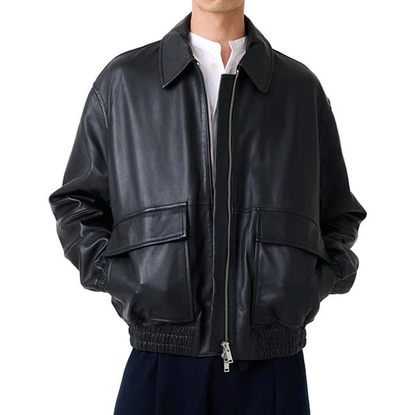 STUDIO NICHOLSON スタジオニコルソン PISTON LEATHER JACKET ラムレザー レザージャケット SNM-1115