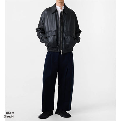 STUDIO NICHOLSON スタジオニコルソン PISTON LEATHER JACKET ラムレザー レザージャケット SNM-1115