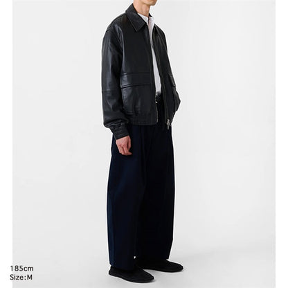STUDIO NICHOLSON スタジオニコルソン PISTON LEATHER JACKET ラムレザー レザージャケット SNM-1115
