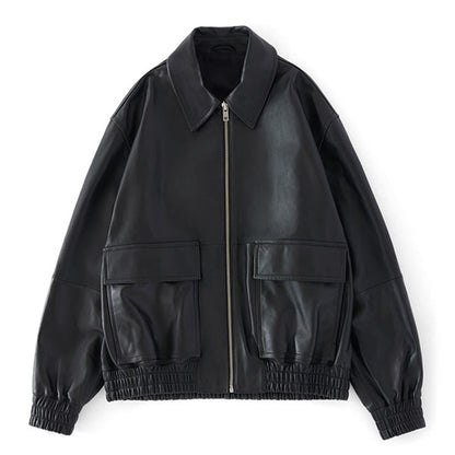 STUDIO NICHOLSON スタジオニコルソン PISTON LEATHER JACKET ラムレザー レザージャケット SNM-1115