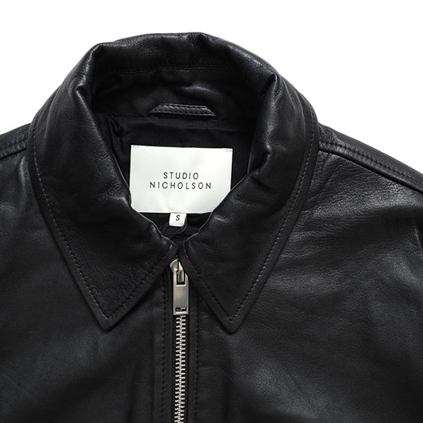 STUDIO NICHOLSON スタジオニコルソン PISTON LEATHER JACKET ラムレザー レザージャケット SNM-1115