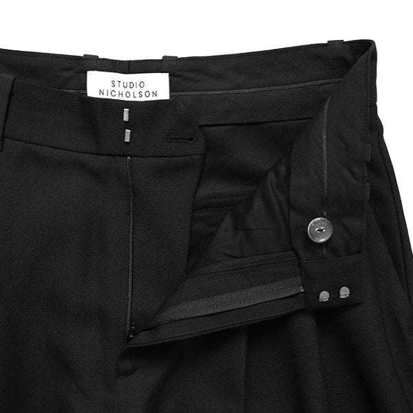STUDIO NICHOLSON スタジオニコルソン LINE DOUBLE PLEAT VOLUME PANT ダブルプリーツ ボリュームパンツ LINE SNM-1185