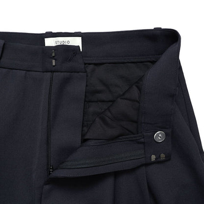 STUDIO NICHOLSON スタジオニコルソン LINE DOUBLE PLEAT VOLUME PANT ダブルプリーツ ボリュームパンツ LINE SNM-1185