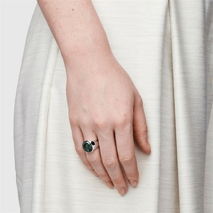 TOMWOOD トムウッド Oval Green Marble オーバル グリーンマーブル リング 100826 **