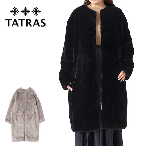 TATRAS タトラス TAMIL タミル エコファー ノーカラーコート LTAT24A4908-L