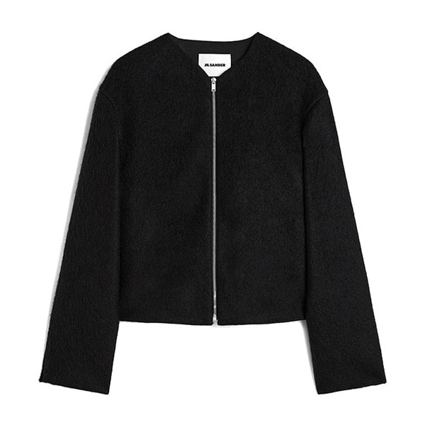 JIL SANDER ジルサンダー ウールモヘア ノーカラー ショートジャケット J21HG0104 J20060
