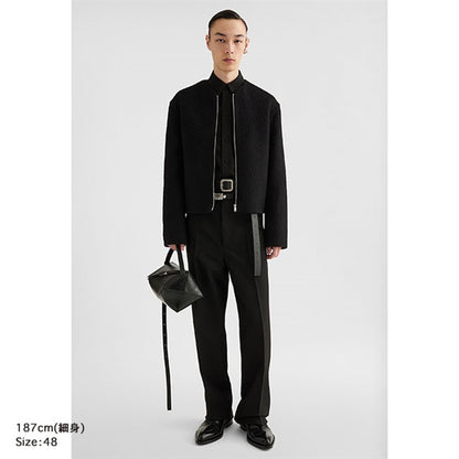 JIL SANDER ジルサンダー ウールモヘア ノーカラー ショートジャケット J21HG0104 J20060