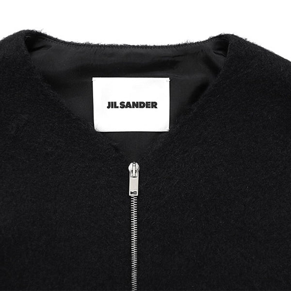 JIL SANDER ジルサンダー ウールモヘア ノーカラー ショートジャケット J21HG0104 J20060