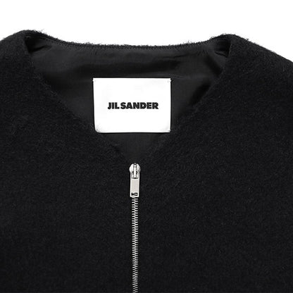 JIL SANDER ジルサンダー ウールモヘア ノーカラー ショートジャケット J21HG0104 J20060