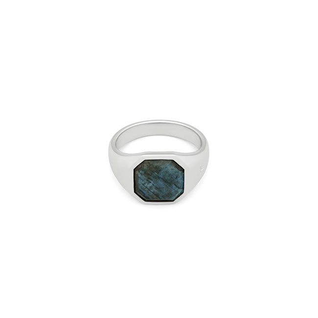 TOMWOOD Dan Ring Black Larvikite 101884