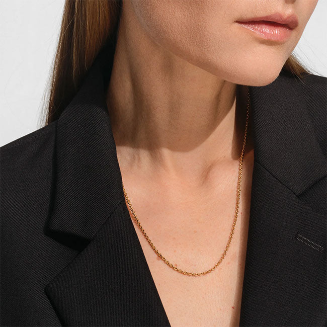 TOMWOOD Ada Chain Super Slim Necklace Gold 20.5inch 101900