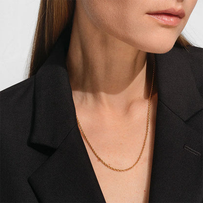 TOMWOOD Ada Chain Super Slim Necklace Gold 20.5inch 101900
