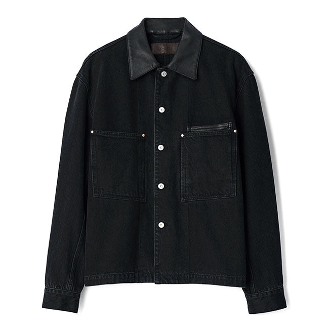 LEMAIRE LEATHER COLLAR WORK JACKET SH1310 LD1075