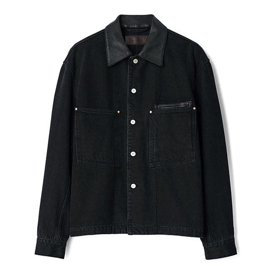 LEMAIRE LEATHER COLLAR WORK JACKET SH1310 LD1075